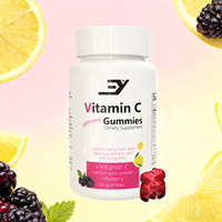 Compléments alimentaires en gros OEM ODM, vitamine C sous forme de bonbons gélifiés, biotine pour la croissance des cheveux, des ongles et de la peau, pour femmes, adolescentes et adultes, 60 unités