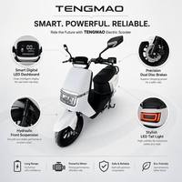 Stock disponible, faible MOQ, phare LED blanc, roues en alliage, scooter électrique, cyclomoteur électrique pour adultes pour les trajets urbains