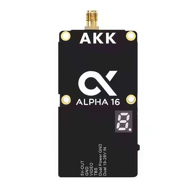 5.8G 4900-6060MHz Alpha16 16000mW VTX FPV 96CH Low Latency Switchable Power for Racing Drone Quadcopter
