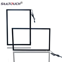 Kit de panneau de cadre multi-touch interactif infrarouge de taille personnalisée 32 100 pouces USB nouvelles superpositions tactiles IR pour écrans 42 86 100 pouces