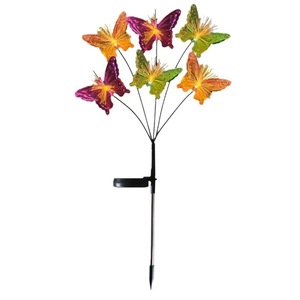 Lumière solaire LED papillon à fibres optiques, extérieure, IP65, étanche, pour jardin, pelouse, patio, villa, allée, paysage, décorations de fêtes et de festivals - Product Image 3