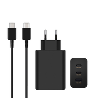 65 W PD Tipo C Carga súper rápida USB C Cargador de pared 25W Cargador para Samsung 25 65 Watt EE. UU. Enchufe DE LA UE