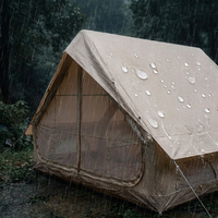 Tente de camping gonflable en PVC imperméable pour l'extérieur, tente de luxe à double couche pour 1 à 2 personnes, adaptée aux quatre saisons