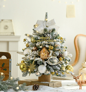 LINGKAI New Korean Style <b>Mini</b> <b>Christmas</b> <b>Tree</b> Ornaments Set for <b>Christmas</b> Decoration Shopping Mall - Product Image 5