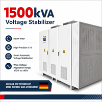 Stabilisateur de tension statique 1500 KVA triphasé AVR sans contact, usage industriel intensif pour l'usine sidérurgique et le laminoir