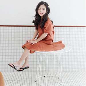 Vestidos Largos de Fiesta para Niñas, Diseño Veraniego, Hasta la Rodilla, Casuales, del Mercado Chino - Product Image 5