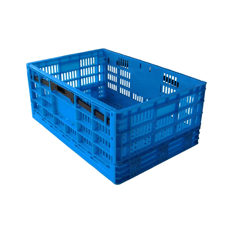 PP Stacking Storage Mesh Box Folding Collapsible Plastic Foldable Vegetable Crate for Agriculture Fruits
