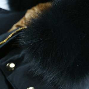 Chaqueta de Plumón de Invierno para Hombre de Alta Calidad, con Capucha y Ribete de Piel de Zorro Canadiense, Estilo Bomber, Gran Venta 2026 - Product Image 4