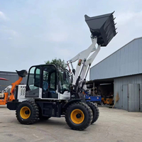 Pengiriman Gratis Mini Wheel Loader Beban Angkut 1000kg Wheel Loader Termurah Wheel Loader Listrik untuk Dijual