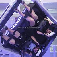 Montaña rusa de realidad virtual 9D 720 Simulador de vuelo de Rotación 2 asientos 360 Máquina VR