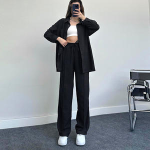 IStapromo Gifts Nouvel ensemble deux pièces décontracté et tendance pour femme, pantalon à manches longues et coupe ample - Product Image 5