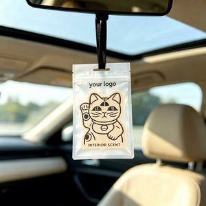 Purificateur d'air pour voiture en papier de coton écologique avec parfum longue durée, design portable à suspendre - Product Image 4