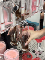 Distributeur professionnel de desserts glacés à 3 têtes pour gelato, slush, cocktails, yaourt fouetté