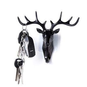 Trang Trí Tường Hộ Gia Đình Gạc Móc Treo Chìa Khóa Đơn Móc Đa Năng Móc Áo Treo Tường Túi Đựng Chìa Khóa Quần Áo Móc Động Vật Hươu - Product Image 3