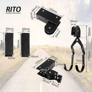 Système de poulie aérienne de 125 lbs de capacité pour levage au plafond <span class=keywords><strong>garage</strong></span> toiture kayak palans pour canoë vélo échelle stockage - Product Image 5