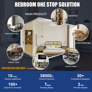 เตียงโลหะสองเตียงขนาดทวินไซส์ทันสมัย พร้อมตู้เสื้อผ้า โต๊ะรูปตัวแอล ชั้นวางของ/ชั้นเก็บของ สำหรับห้องนอนอพาร์ตเมนต์ มีบริการ ODM/OEM - Product Image 6