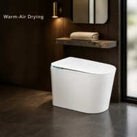 Siège de toilette intelligent télécommandé avec bidet électrique, anneau chauffant, couvercle automatique, lavage à l'eau chaude et séchage à l'air