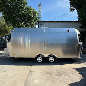 Chariot de café friteuse professionnelle, cuisine mobile de concession, remorque rétro en acier inoxydable, camion de vente ambulante, remorques alimentaires européennes - Product Image 6