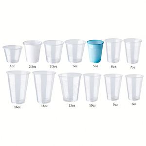 Gobelets en plastique réutilisables de 16 oz avec couvercles et pailles, transparents, à paroi simple, pour boissons froides, événements et traiteur, vente en gros - Product Image 1