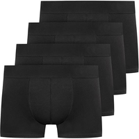 Celana Boxer Pria Katun Rajut Nyaman Bernapas Model Mid-Rise Ramah Lingkungan Anti-Bakteri Anti-Statik