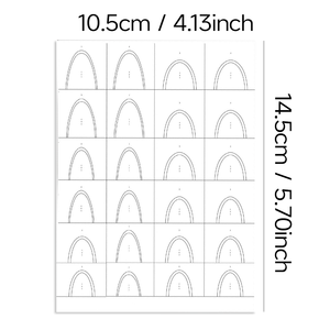 1 pochoir transparent pour nail art français, modèle pour aérographe, pochoir creux pour <span class=keywords><strong>manucure</strong></span> française, décalcomanies pour décoration d'ongles - Product Image 4