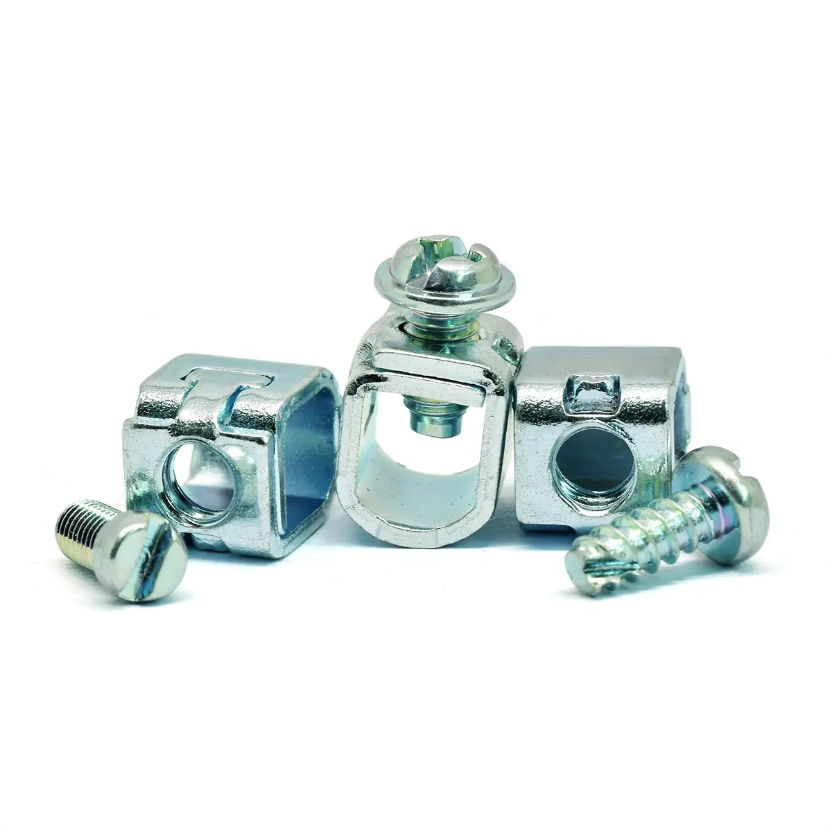 High quality Cage Nuts lock m4 m6 m8 m10 Weld Cage galvanized Threaded Insert square nut terminal blocks with screw