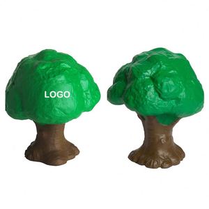 Ball anti-stress en PU en forme d'arbre personnalisable pour le soulagement de l'anxiété - Product Image 4
