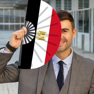 Abanicos Plegables de Bambú con la Bandera de <span class=keywords><strong>Egipto</strong></span> al por Mayor, Abanico de Mano para Carnaval, Bodas, Festivales, Fiestas, Agencias de Viajes - Product Image 3
