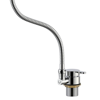 Ensemble de robinetterie pivotante pour camping-car, caravane, yacht, mini robinet de pont dissimulé, robinet d'évier à poignée unique ZY-S211B