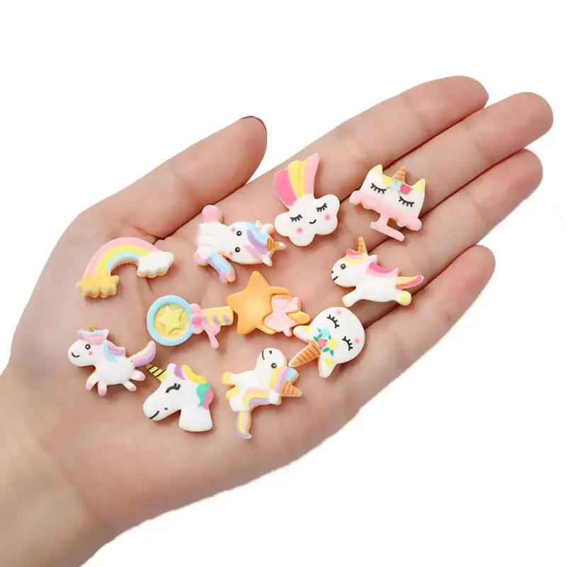 New Fashion Unicorn FairyスティックSlime Charms Flat Resin Slime Making Supplies For Scrapbooking Crafts