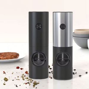 Electric Salt and <b>Pepper</b> <b>Grinder</b> With Adjustable Coarseness Refillable Mill Battery Powered Kitchen Automatic Gadget - Product Image 3