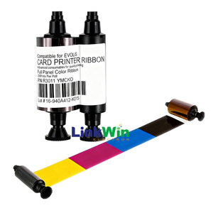 Chất lượng cao ID Máy in thẻ <span class=keywords><strong>Ribbon</strong></span> r3011 màu mực <span class=keywords><strong>Ribbon</strong></span> <span class=keywords><strong>YMCKO</strong></span> 200 in cho evolus dualys thẻ <span class=keywords><strong>Ribbon</strong></span> in ấn thẻ PVC - Product Image 5