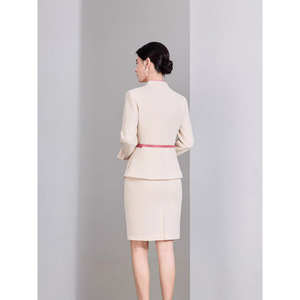 Women's Professional Suit <b>Set</b> Long Sleeve <b>Blazer</b> Trousers Formal Workwear Anti-Wrinkle Worsted Fabric Commute Spring Autumn - Product Image 2