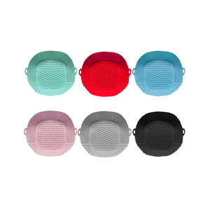 Fodere in Silicone Riutilizzabili per <span class=keywords><strong>Friggitrice</strong></span> <span class=keywords><strong>ad</strong></span> <span class=keywords><strong>Aria</strong></span> da 9 Pollici, <span class=keywords><strong>Accessori</strong></span> per Cestello <span class=keywords><strong>Friggitrice</strong></span> <span class=keywords><strong>ad</strong></span> <span class=keywords><strong>Aria</strong></span> Quadrati Resistenti al Calore di Grado Alimentare, per Cottura al Microonde - Product Image 4