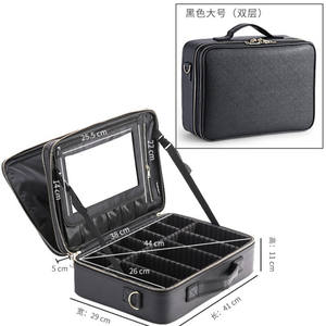 <span class=keywords><strong>Estuche</strong></span> <span class=keywords><strong>de</strong></span> maquillaje <span class=keywords><strong>para</strong></span> <span class=keywords><strong>mujer</strong></span> con asa, correas <span class=keywords><strong>para</strong></span> los hombros, <span class=keywords><strong>estuche</strong></span> <span class=keywords><strong>de</strong></span> nailon profesional <span class=keywords><strong>de</strong></span> fábrica <span class=keywords><strong>de</strong></span> viaje, maleta <span class=keywords><strong>para</strong></span> maquillaje, tamaño personalizado - Product Image 2