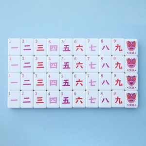 Tuiles de mahjong américaines modernes en acrylique sur mesure à 3 couches avec 160 cartes pour 4 joueurs, jeu élégant et luxueux pour adultes, cadeau - Product Image 2
