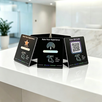 Tarjeta de Visita Inteligente NFC ISO RFID Impermeable con Código QR, Tarjeta con Chip NFC 213/215/216 Sin Contacto, Compartición Rápida de Enlaces de Redes Sociales