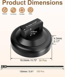 Clips organisateurs <span class=keywords><strong>de</strong></span> câbles magnétiques, enrouleurs <span class=keywords><strong>de</strong></span> fils, supports <span class=keywords><strong>de</strong></span> cordon, protecteurs <span class=keywords><strong>de</strong></span> câbles, gestionnaires <span class=keywords><strong>de</strong></span> fils, aimants en néodyme recouverts <span class=keywords><strong>de</strong></span> caoutchouc - Product Image 5