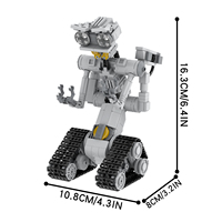 Robot court-circuit MOC MOOXI MOC1289, série de jouets de film, jouets DIY pour enfants, garçons et filles, blocs de construction
