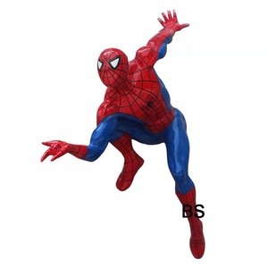 Decorazione domestica artigianato a grandezza naturale Action Figure <span class=keywords><strong>Spiderman</strong></span> statua scultura in vendita - Product Image 5