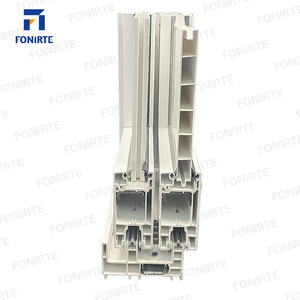 أبواب من البولي فينيل كلورايد للبيع المباشر من المصنع مقاس 88 مم مزودة بنوافذ بإطار تتميز بنقاء جرار ونسيج بارز ومن البولي فينيل كلوريد بمظهر جانبي - Product Image 4