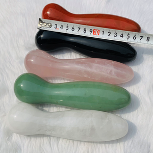 ไม้นวด Aventurine สีเขียวธรรมชาติไม้กายสิทธิ์คริสตัลเซ็กซ์ของเล่น yoni ความสุขไม้กายสิทธิ์สีเขียว Aventurine ดิลโด้อวัยวะเพศชาย - Product Image 6