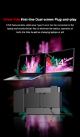 Extension de moniteur portable FHD 1080P IPS de 14 pouces pour ordinateur portable