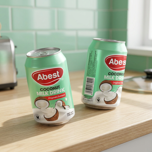 ABEST OEM ODM Bebida de Leche de Coco Natural con Sabor Original 330ml 24 Unidades/Cartón Refresco Diario para Alimentos y Bebidas - Product Image 2