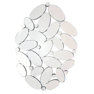 Cadre de <span class=keywords><strong>miroir</strong></span> décoratif ovoïde en grappes d'art moderne <span class=keywords><strong>Miroir</strong></span> mural de forme irrégulière pour la maison Salle de bain Entrée Salon Bureau - Product Image 5