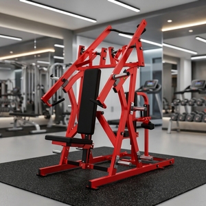 Máquina de gimnasio comercial con carga de placas para press de pecho isolateral y polea lateral, con brazos independientes de movimiento <span class=keywords><strong>convergente</strong></span> y <span class=keywords><strong>divergente</strong></span> - Product Image 1