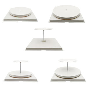 Plataforma Giratoria <span class=keywords><strong>El</strong></span>éctrica de Plástico, Soporte Giratorio Motorizado para Exhibición de Pasteles de Boda, Cumpleaños, Suministros de Repostería - Product Image 2