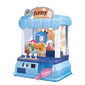 QS pas cher prix électronique réglable sons musique Mini jeu d'arcade 3 poupées 5 balles pince à griffe poupée Machine jouets pour garçons filles - Product Image 5