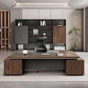 商用家具行政办公桌现代办公桌L型办公桌模块化办公桌豪华行政办公桌 - Product Image 2