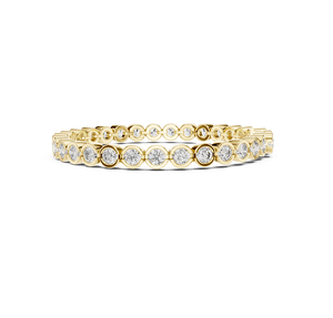 Pulsera de tenis con diamantes cultivados en laboratorio, oro, diseño contemporáneo, joyería fina, accesorio de moda. - Product Image 2